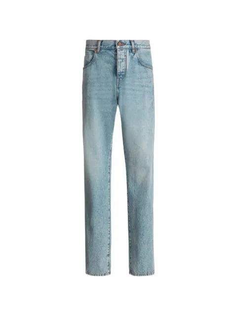loose-fit jeans in light blue denim by BALMAIN