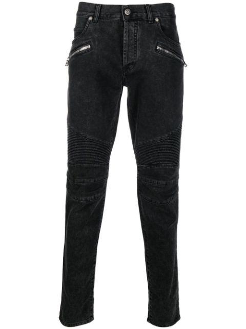 low-rise skinny jeans by BALMAIN