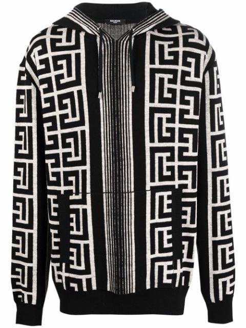 maxi monogram hoodie by BALMAIN