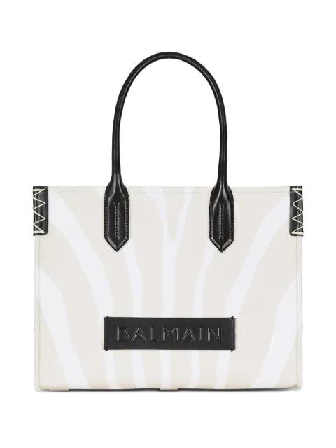 medium logo-patch tote bag by BALMAIN