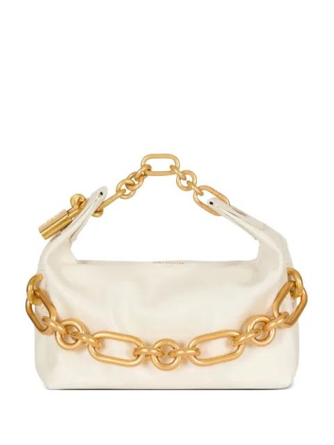 mini Sync padlock chain tote bag by BALMAIN
