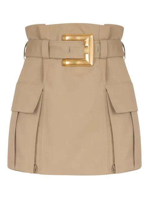 mini gabardine skirt by BALMAIN