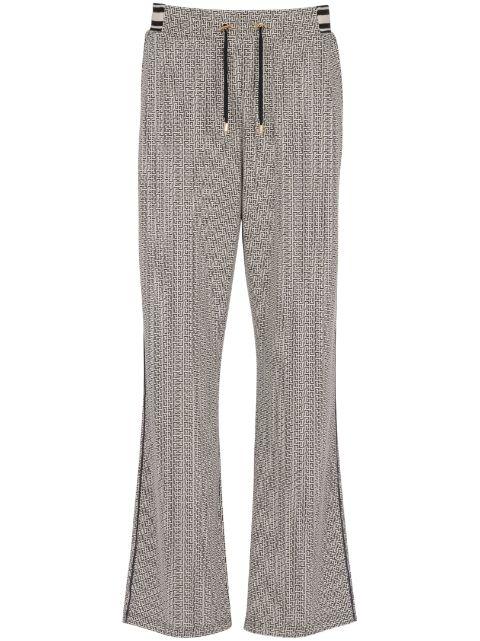 mini monogram-jacquard track pants by BALMAIN