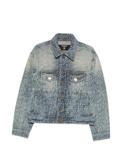 monogram denim jacket by BALMAIN
