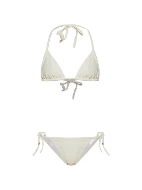monogram-pattern bikini by BALMAIN