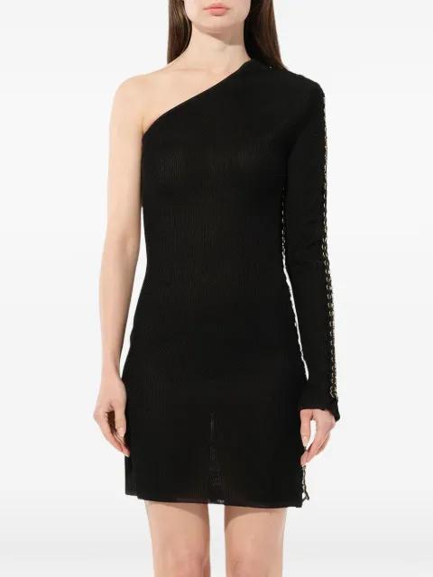 one-shoulder slim dress by BALMAIN