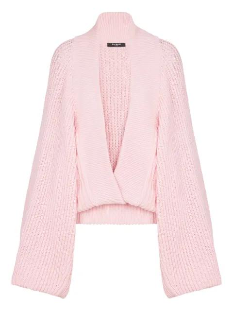 oversized knit sweater by BALMAIN