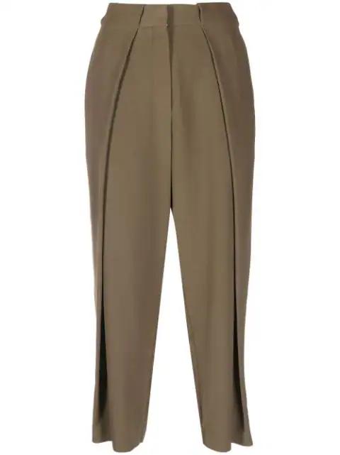 pleated high-waisted trousers by BALMAIN