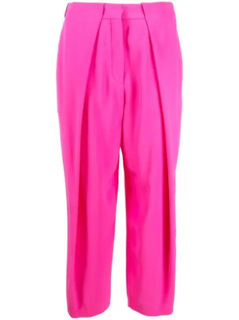 pleated high-waisted trousers by BALMAIN
