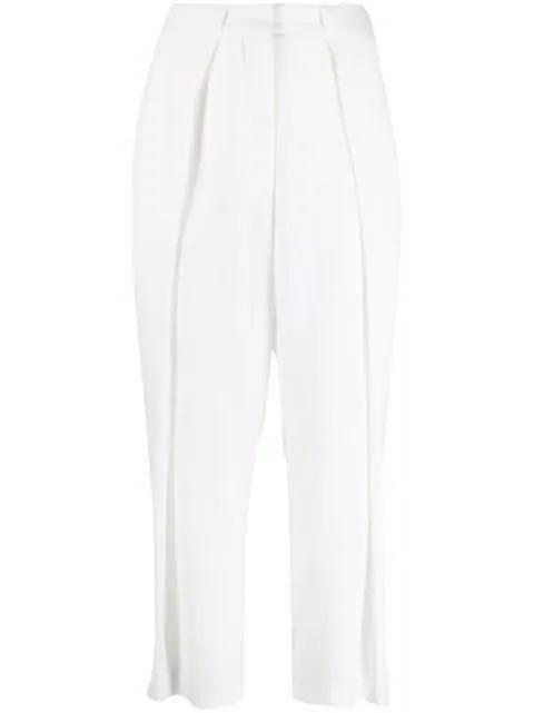 pleated high-waisted trousers by BALMAIN