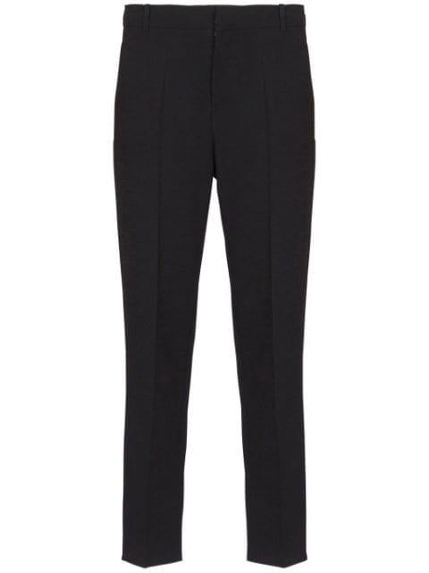 pressed-crease straight-leg trousers by BALMAIN