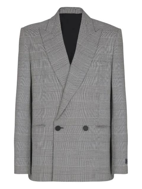 prince-of-wales double-breasted blazer by BALMAIN