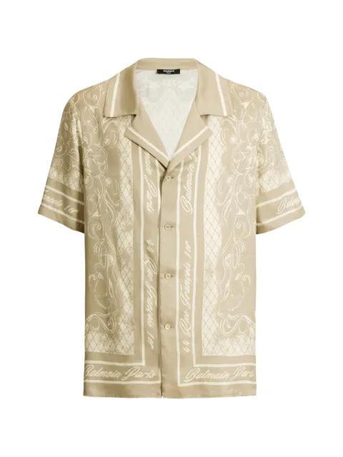 printed Foulard pyjama shirt by BALMAIN