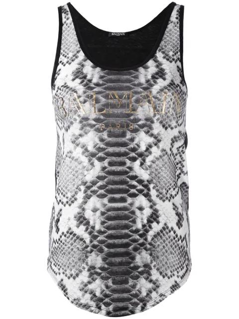 printed vest by BALMAIN