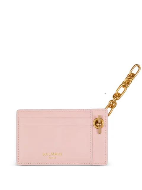 pulse card holder in smooth leather by BALMAIN