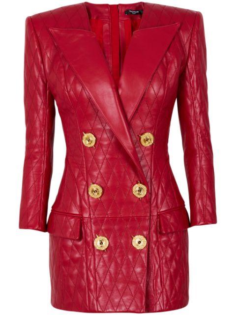 quilted mini dress by BALMAIN
