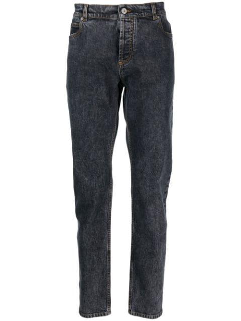 regular-leg mid-rise jeans by BALMAIN