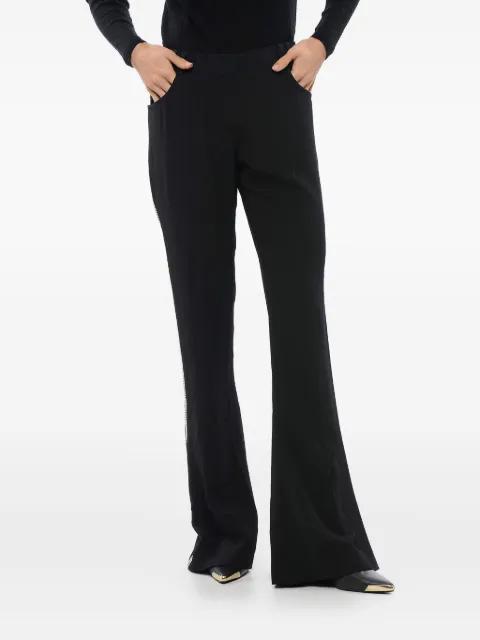 rhinestone-embellished flared trousers by BALMAIN