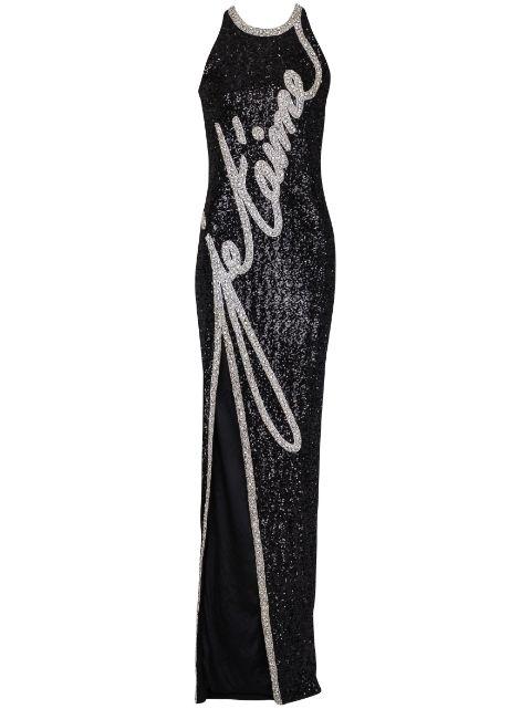 rhinestone-embellished gown by BALMAIN