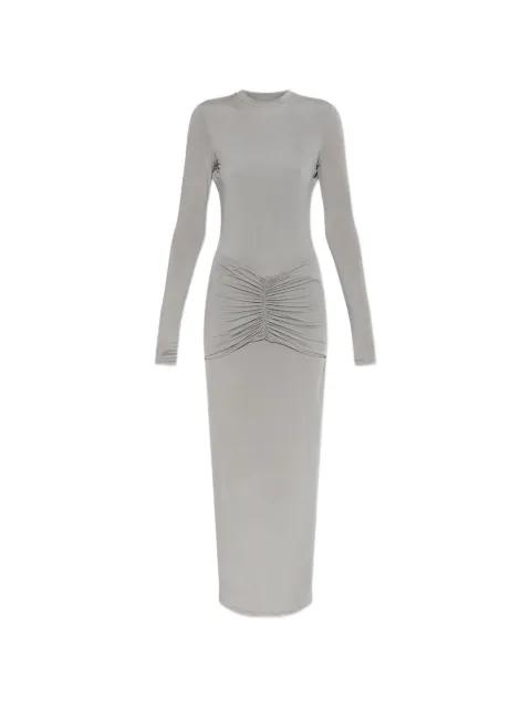 ruched open-back maxi dress by BALMAIN