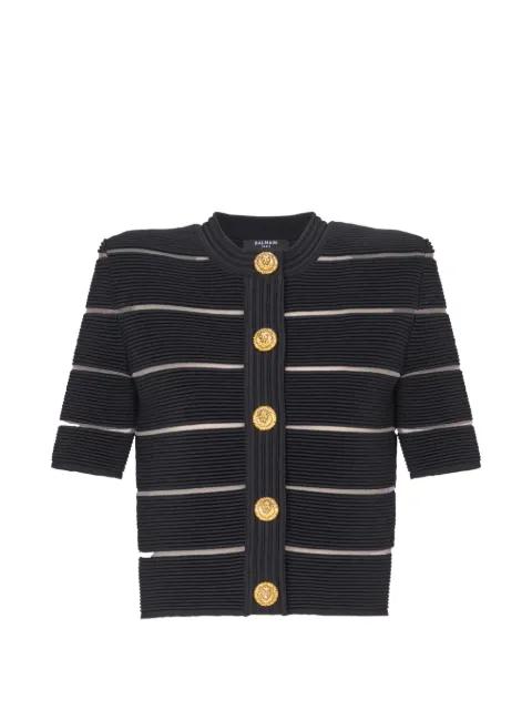 short-sleeve cardigan by BALMAIN