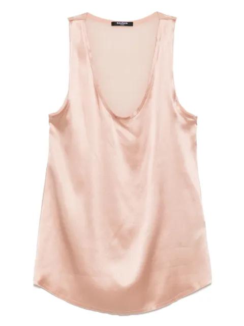 silk top by BALMAIN