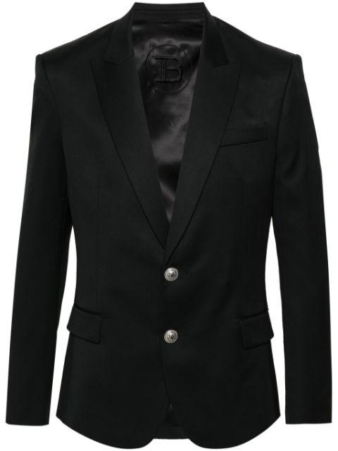 single-breasted wool blazer by BALMAIN
