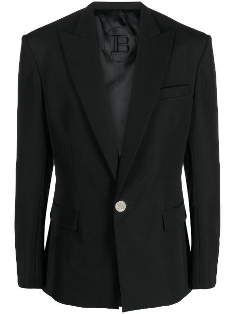 single-breasted wool blazer by BALMAIN