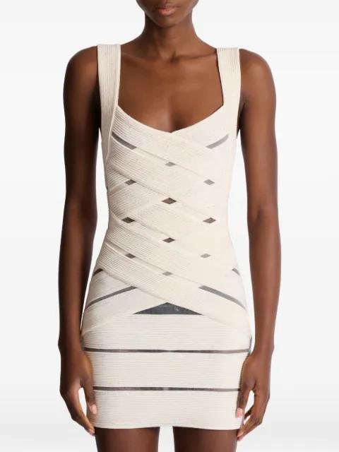 sleeveless mini dress by BALMAIN