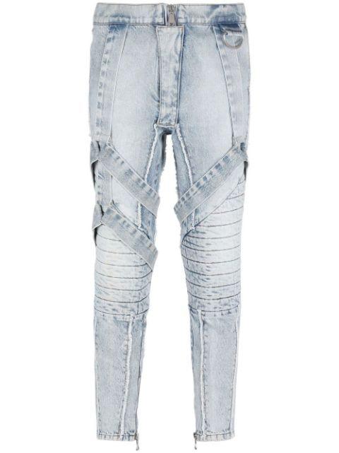 slim-fit strap jeans by BALMAIN