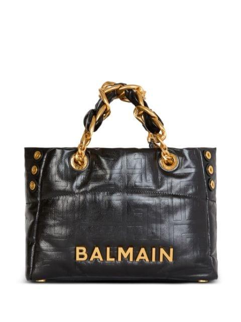small 1945 Soft leather tote bag by BALMAIN