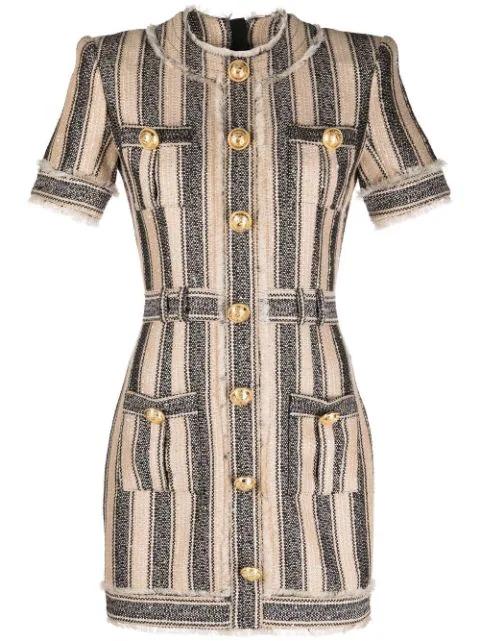 stiped pique dress by BALMAIN