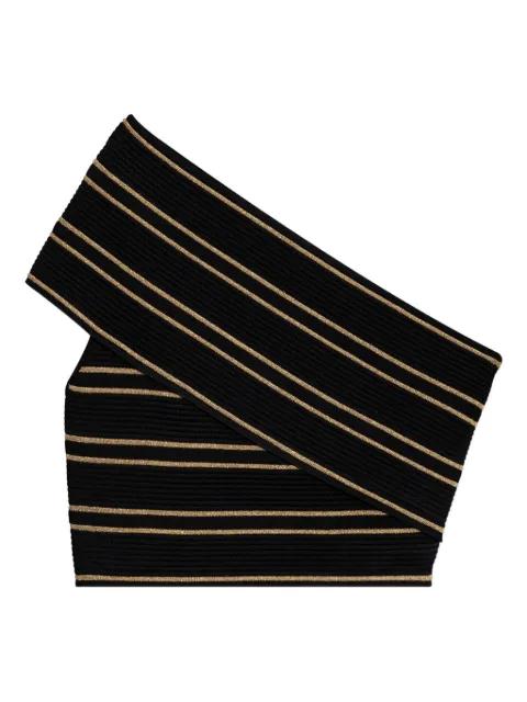 striped cropped top by BALMAIN