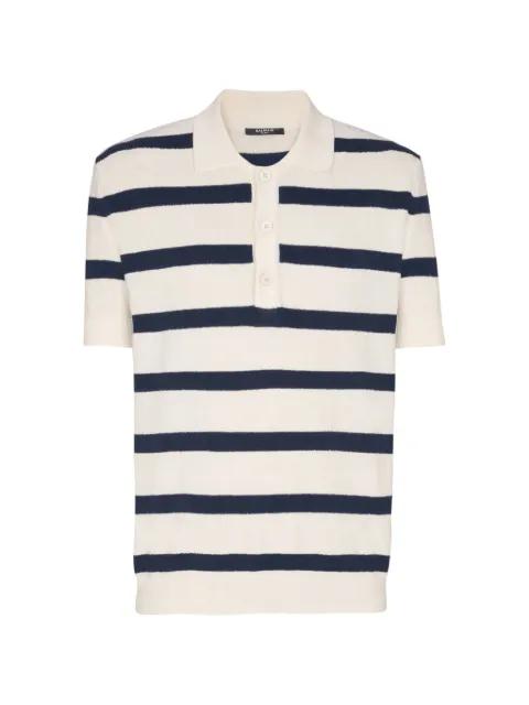 striped-pattern polo shirt by BALMAIN