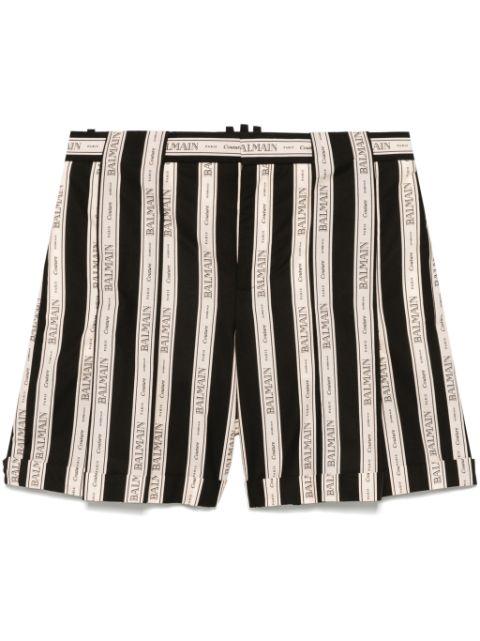 striped shorts by BALMAIN