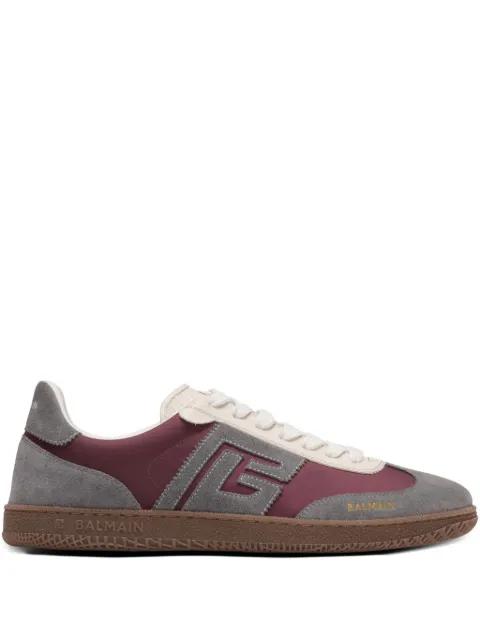suede logo sneakers by BALMAIN