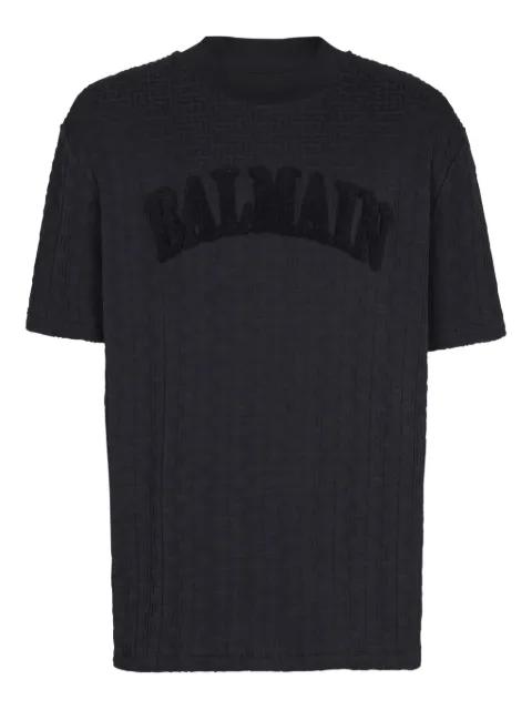 terrry monogram T-shirt by BALMAIN