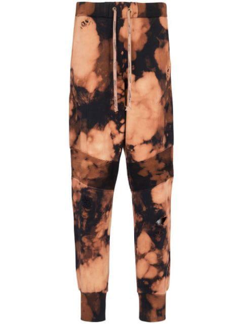 tie-dye print track pants by BALMAIN