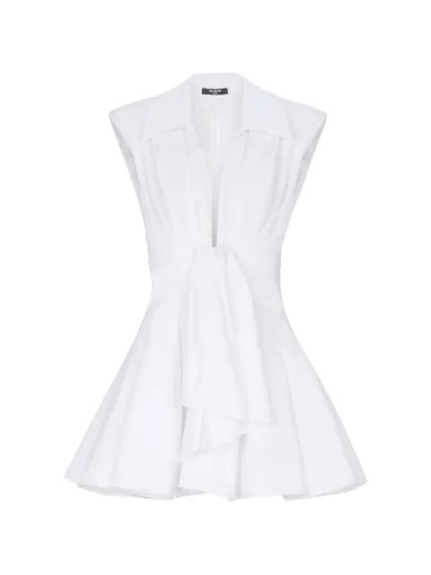 tie-waist mini dress by BALMAIN