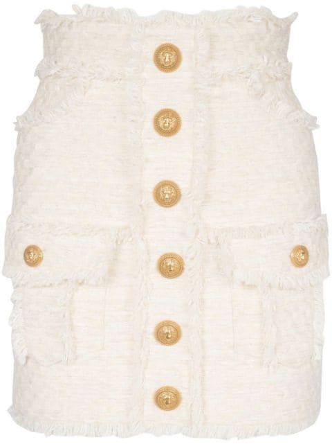 tweed mini skirt by BALMAIN