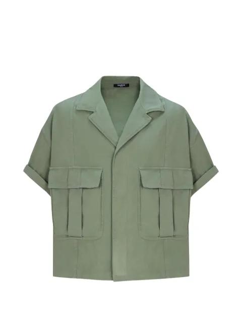 utility-pockets short-sleeve shirt by BALMAIN