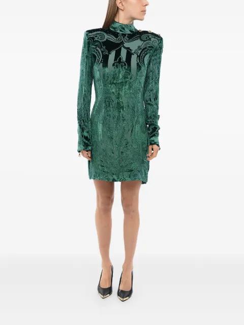 velvet-finish dress by BALMAIN