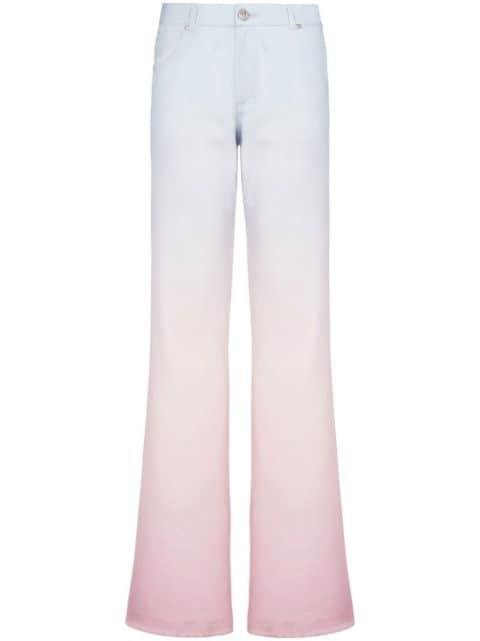 x Evian gradient straight-leg jeans by BALMAIN