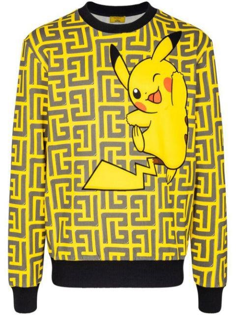 x Pokémon all-over printed sweatshirt by BALMAIN