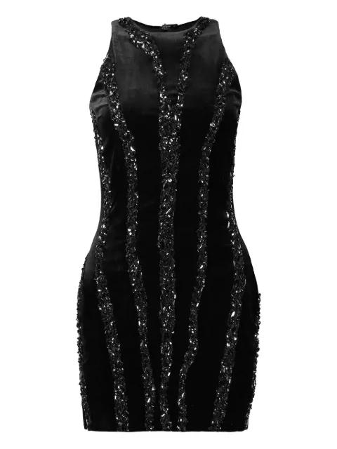 zebra-pattern mini dress by BALMAIN