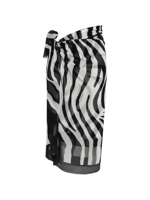 zebra-print sarong by BALMAIN