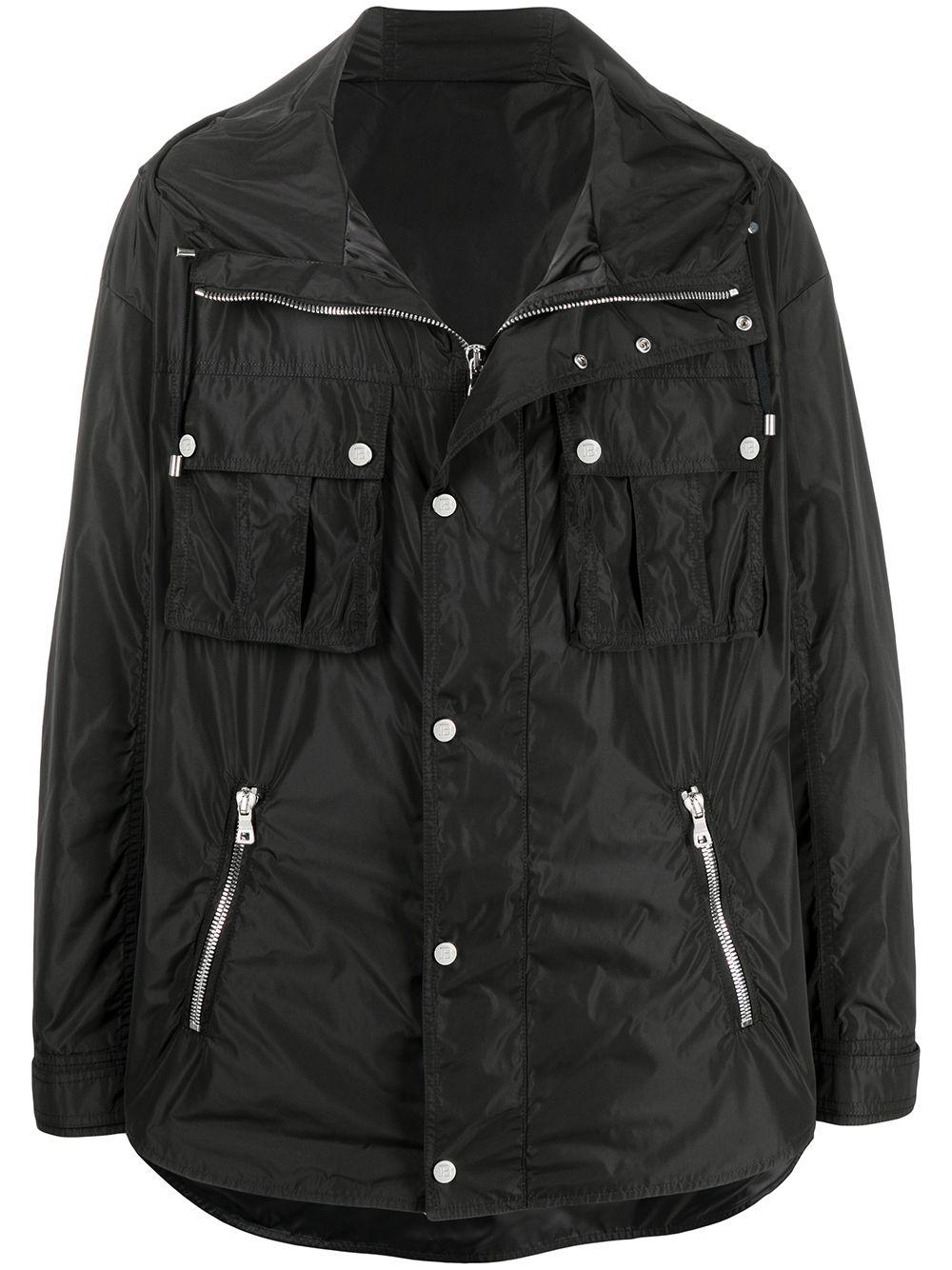 zip-front drawstring jacket by BALMAIN