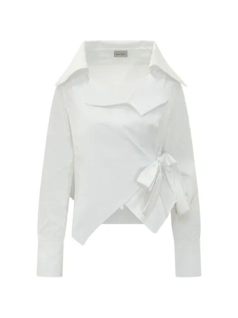 Nora wrap-style shirt by BALOSSA