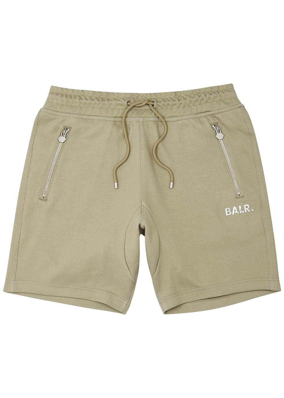 Q.Series green jersey shorts by BALR.