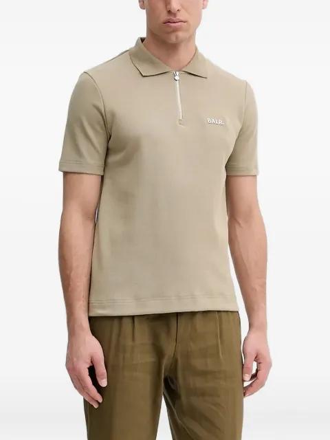 zip-neck polo shirt by BALR.
